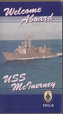 Welcome Aboard US Navy USS McInerney Guided Missile Frigate FFG-8 folder 1990s