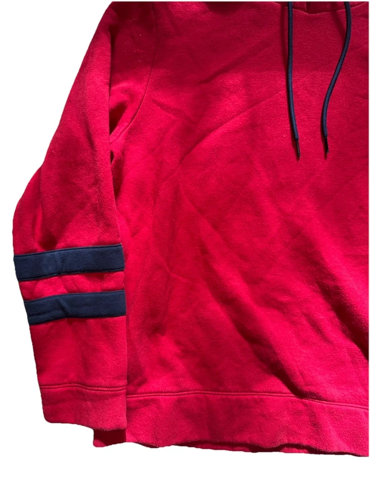 NAUTICA POLAR FORRADO SUÉTER CON CAPUCHA SUÉTER (ROJO/AZUL MARINO, Grande) Foto 2 de 4