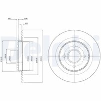 2X Bremsscheibe Delphi BG3743 FüR Focus Ford 1 DAW DBW Turnier DNW ST170
