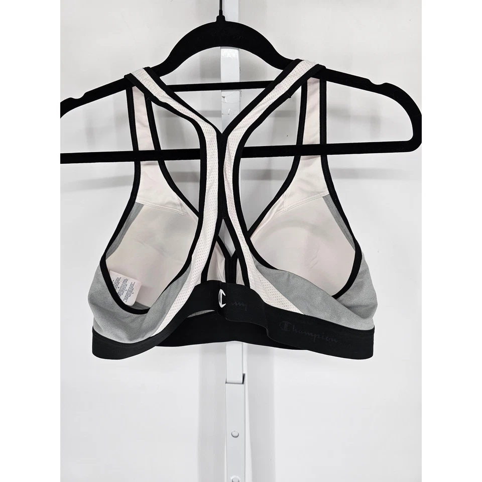 Sujetador deportivo Champion para mujer talla XL ligeramente acolchado impacto medio gris Foto 2 de 3
