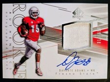 DAVANTE ADAMS 2014 SP AUTHENTIC ROOKIE AUTO PATCH RC AUTOGRAPH 316/550 RAMS