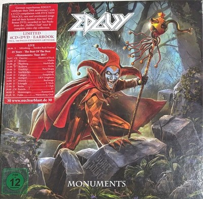 EDGUY - Monuments 4 x CD+DVD Earbook 2017 Nuclear Blast Exc Cond! MC1