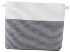 Mega Size Rectangular Extra Large Storage Basket, Rectangular 22"x14"x18" Grey