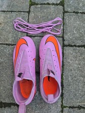 Nike Mercurial Air Zoom Football Boots Pink/Orange/Black Moulded Studs UK 4.5