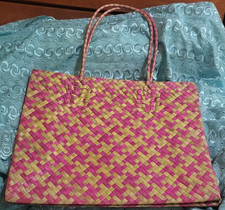 New Filipino Banig Woven Pandan Straw Grass T...