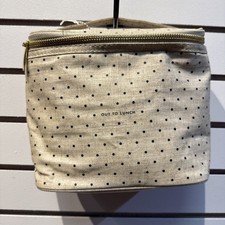 Kate Spade Out to Lunch Brotzeittasche cremefarben & schwarz gepunktet mit Griff