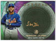SIMON JUAN 2022 Bowman Inception Silver Signings Autograph GOLD /100 AUTO RC!