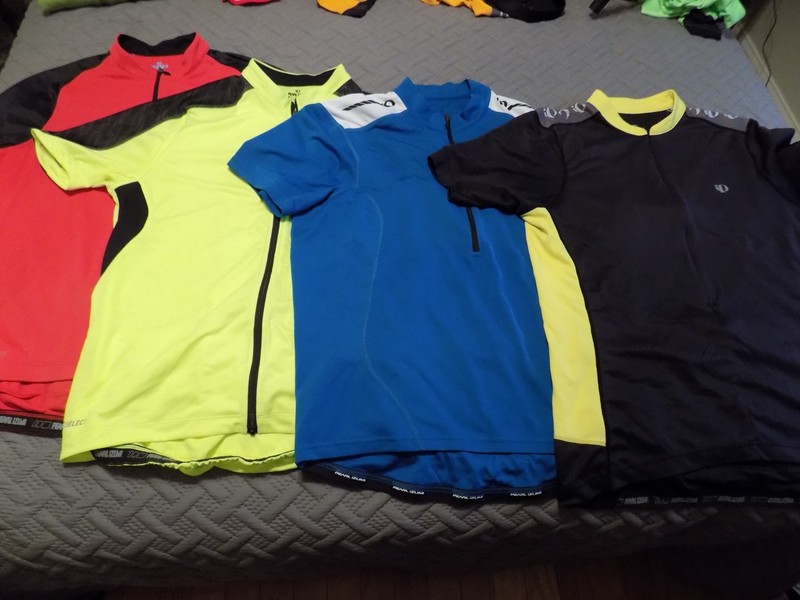 Pearl Izumi jersey Lot  of 4 mens Large