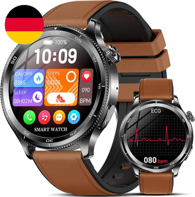 2026 Neu Smartwatch Herren Mit Ekg/Βιυτｚυcker/Harnsäure/Bmi Rund 1,43''AMOLED Ges
