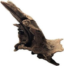 Tnyvm Natural Driftwood Tree Decoration for Aquarium, Fish Tank Plant Stump O