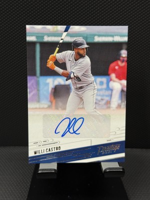 2021 Panini Chronicles Prestige Willi Castro Auto #PR-WC Tigers