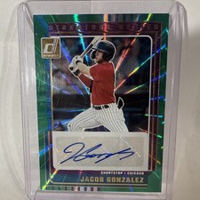 Jacob Gonzalez 2025 Donruss RC Auto Signature Series Green #SG-JGZ