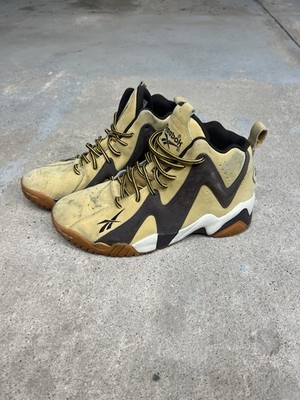Reebok Kamikaze 2 Mid Sneakers Men's Size 9.5 Wheat Brown V72799