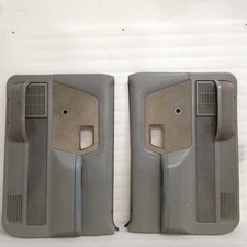 89-91 Gray Deluxe Door Panels Pair For Manual Windows Bronco Ii Ranger Xlt