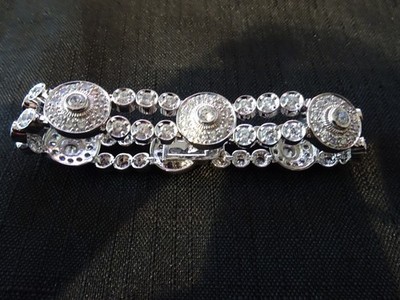 # 512--STERLINGSILBER CWE-925 TENNISARMBAND--SCHÖN UND MIT STEINEN BELADEN