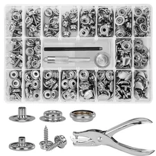 Canvas Snap Kit, Titoe 354PCS Snap Fasteners Kit with Pliers Tool and 2Pcs Se...
