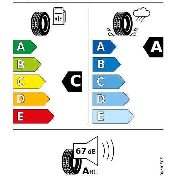 2x 205/50 R17 93W Sommer Reifen Falken Ziex ZE 914 Ecorun  Demontage - Bild 3 von 3