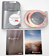 MICROSOFT WINDOWS VISTA ULTIMATE 32  64 BIT DVDS W/SERVICE PACK 1, PRODUCT KEY