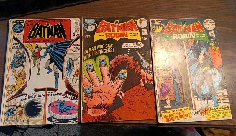 DC 1971 Batman Comics-Lot Of 3