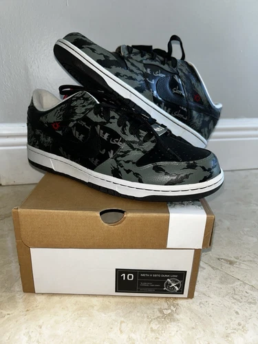 Nike Dunk Low Blood Oath personnalisé Deadstock Sbtg x Methamphibian taille 10 suprême