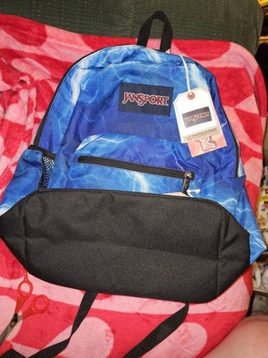Jan-Sport Big Student 17.5 Backpack Blue Lightning Laptop Bag! NWT. College.