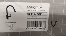 Hansgrohe 14877251 Talis S  Single Handle Pull Down Kitchen Faucet Brushed Gold