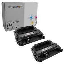 DI Toner Cartridge Replacements for HP 64A CC364A Black, 2-Pack