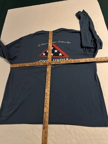 NEW Over Under Dog Flag Logo Sporting Lifestyle Long Sleeve T-Shirt XL Made USA image 8