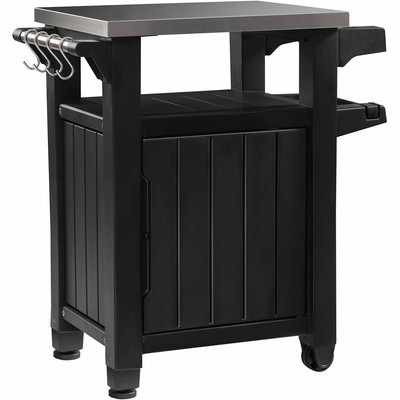 Keter Unity Portable Outdoor Table and Storage Cabinet ...