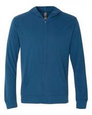 Men's Sweatshirt -Hoodie -Full Zipper-Soft -NEXT LEVEL-BLUE  6491 SIZE:2X LARGE