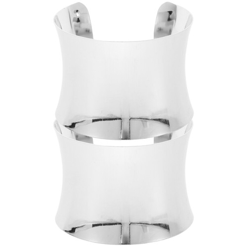 1 par de pulseras gruesas de moda para mujer brazalete geométrico estilo punk - Imagen 8 de 12