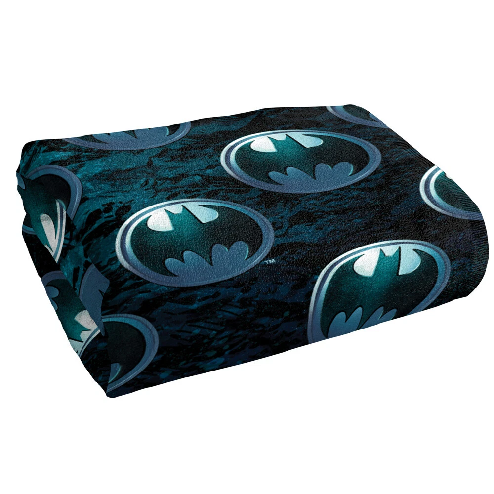 Batman Beach Towel 30x60, Batman Bat Symbol Logo Pattern Microfiber Official