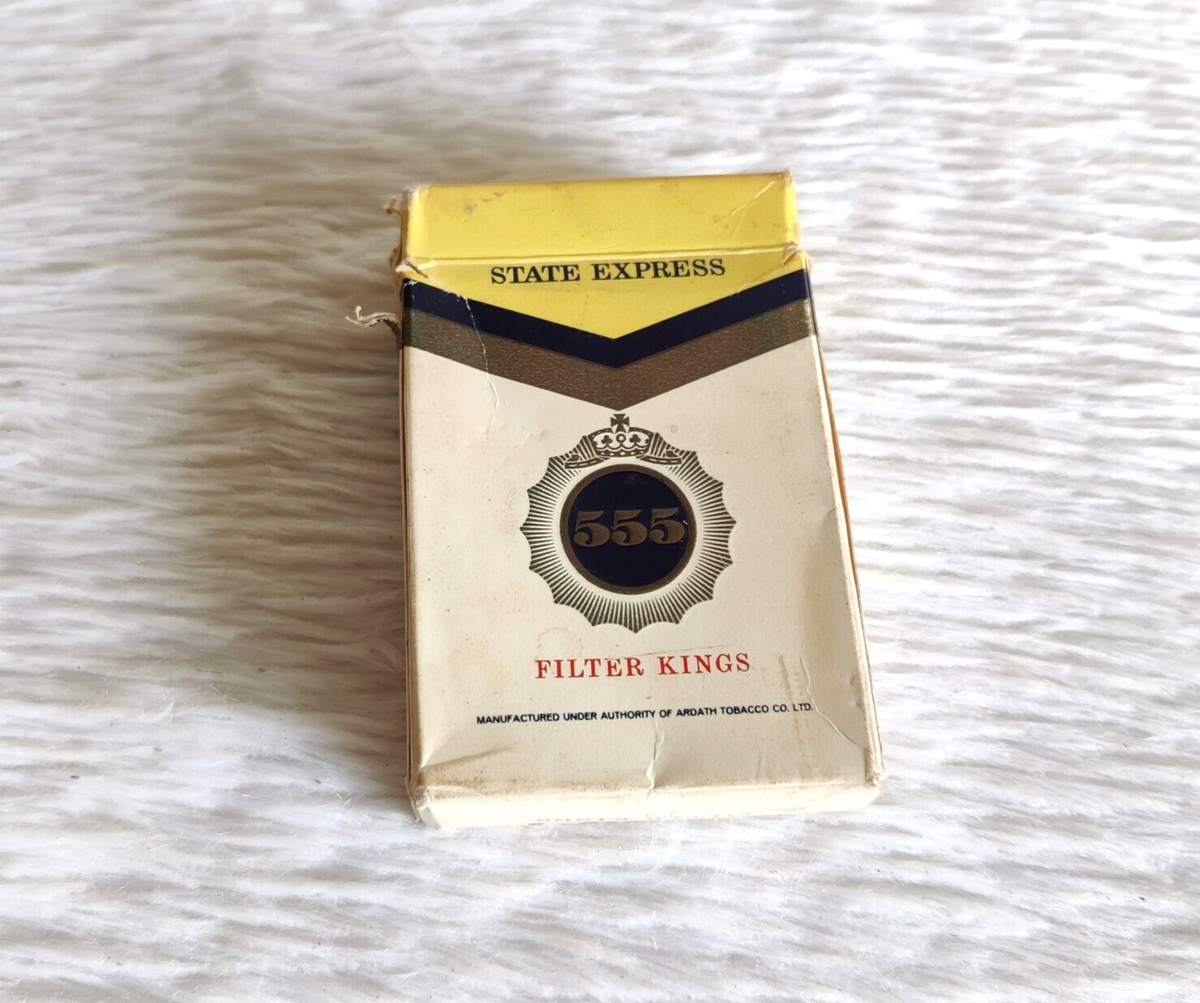 filter kings capital cigarettes Vintage State Express 555 Filter King Tobacco Cardboard Box Case England  CG640
