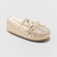 Toddler Girls' Celina Moccasin Slippers - Cat Jack - gold - size 5 - new