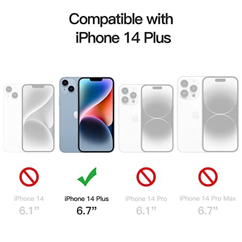 JETech Privacy Full Coverage Screen Protector for iPhone 14 Plus 6.7-Inch, - Picture 3 of 5