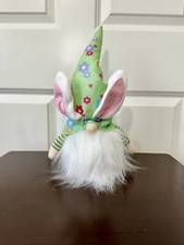 Easter Light Up Green Gnome Decor