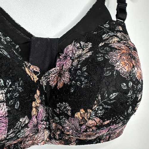 Torrid Lightly Lined Everyday Bra Wireless Floral 360° Back Smoothing 44D - Picture 3 of 8