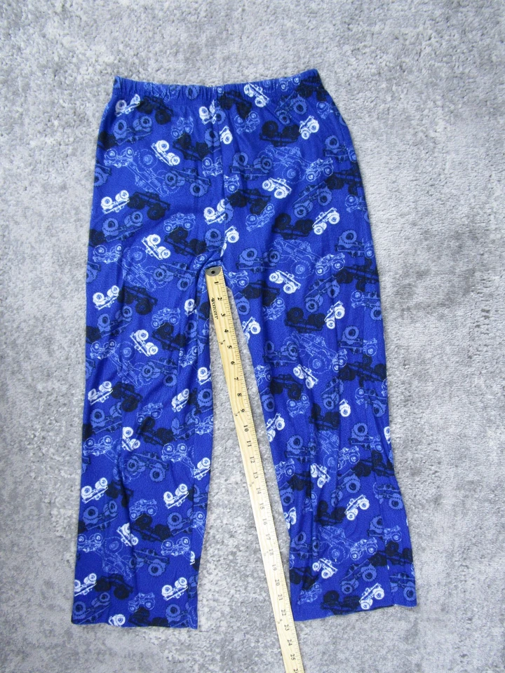 Pijama Faded Glory Niñas XL 14-16 Azul Monstruo Baúl Pantalones Prendas para dormir Informal Foto 4 de 4