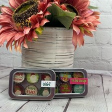 NWT boutique Festive Holiday magnet Set gnomes tis the season