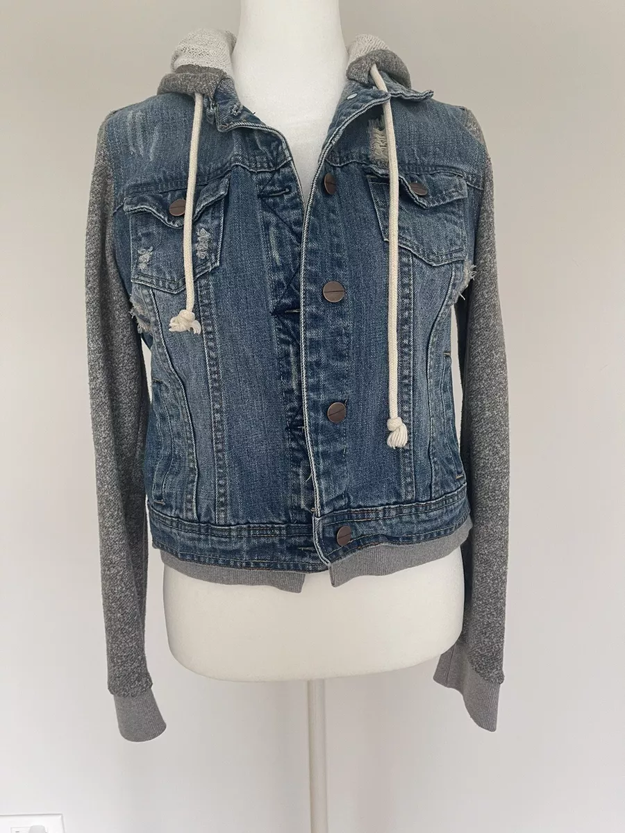 Venus Denim Jacket Sweatshirt Size Small eBay