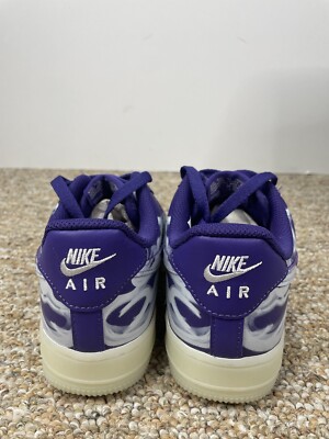 Size 5 - Nike Air Force 1 Low Purple Skeleton for sale online | eBay