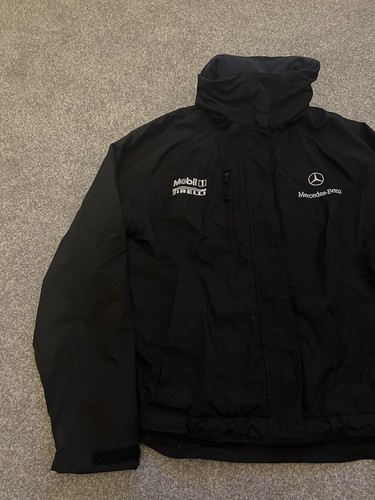 Mercedes Benz World Jacket Hooded Coat Windproof Waterproof Size Small Pirelli - Picture 2 of 11