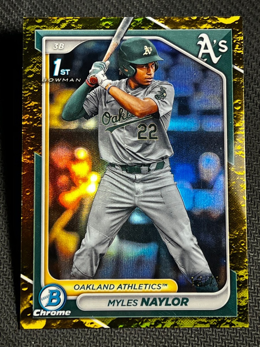 2024 Bowman Chrome 1st YELLOW LAVA REFRACTOR PROSPECT ROOKIE