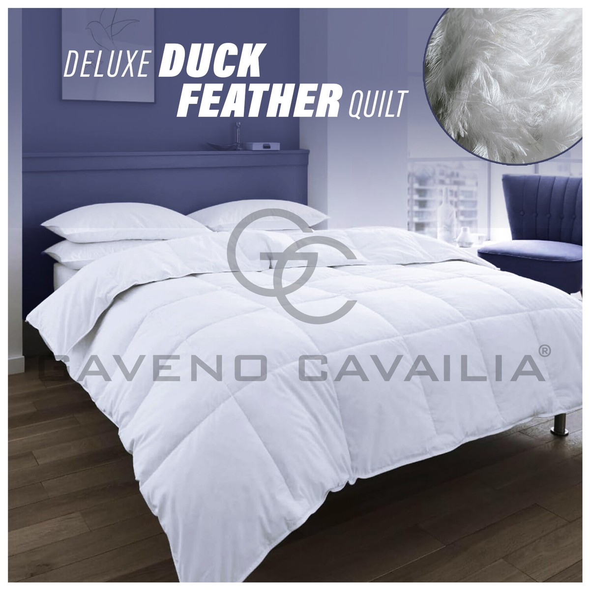 Luxury Duck Feather Down Duvet Quilt Tog Bedding Hotel