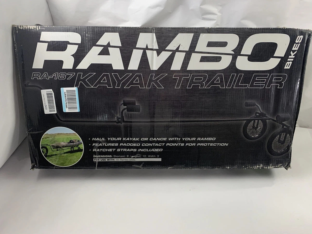  Rambo Bikes Canoe and Kayak Trailer Cart - Heavy-Duty