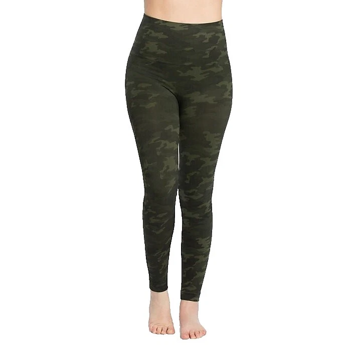 Spandex Camouflage Regular Size Leggings for Women