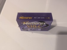 NEW SEALED Memorex TC-30 VHS-C TAPE Extra High Grade EHG 30min Compact Video