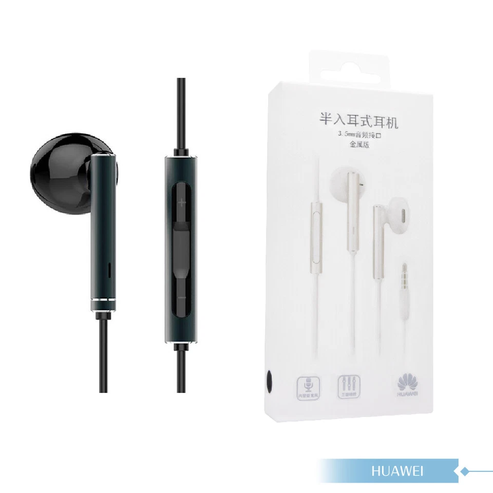 Original HUAWEI Official Half In-Ear Metal Earphones With Mic (AM116) - Image 3 of 4