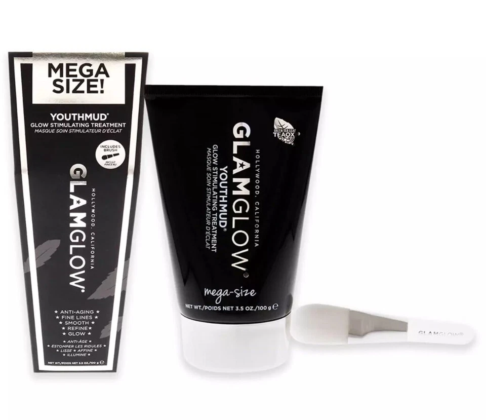 Glamglow Youthmud 3.5 Oz Tinglexfoliate Glow Stimulating Treatment Mega Size - Image 2 of 4