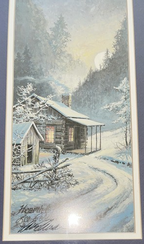 Lee Roberson Signed Print 1990 Framed Hearth And Home Double Matted - Picture 3 of 7